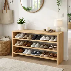 Sapateira Organizadora Grande 5 andares 100% MDF Branca - Preta - Amadeirada - Crua - Tamanhos 70cm | 93cm