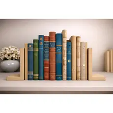 Kit Suporte para livros de Prateleira Premium  Luxo Decoração - 100% MDF - COM OPÇÃO DE CORES