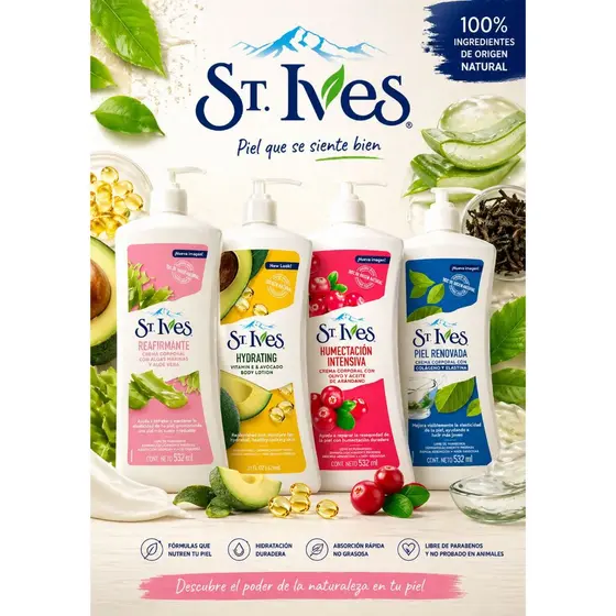 Creme Hidratante Corporal St Ives Colágeno 532 ML