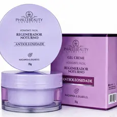 Hidratante Facial Noturno Phállebeauty – Antioleosidade, Regenerador da Pele, Controle de Oleosidade, 35g