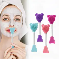 Kit 3 Escova Facial de Silicone 3 em 1 Mahav – Limpeza Profunda, Esfoliação Suave e Massagem | Cerdas Macias