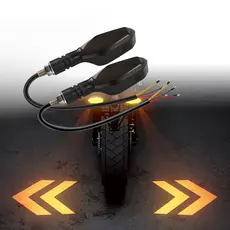 Luzes de Sinalização LED de Motocicleta com Indicação Sequencial em Flash 12V R