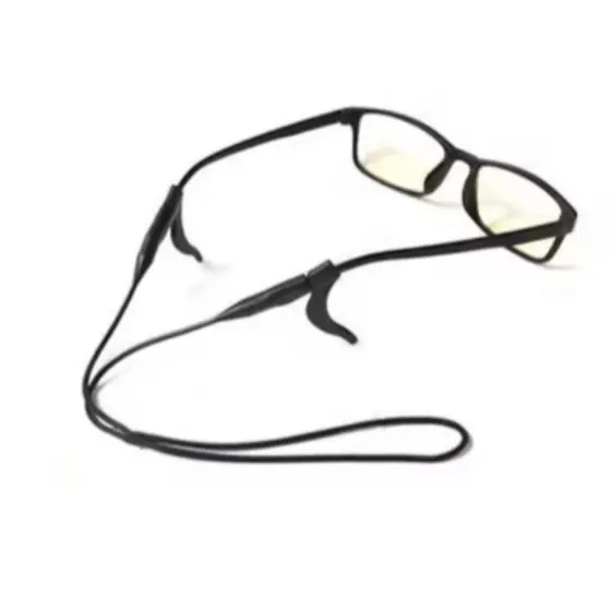 Cordão de silicone para óculos + gancho para óculos  (Multicolor)