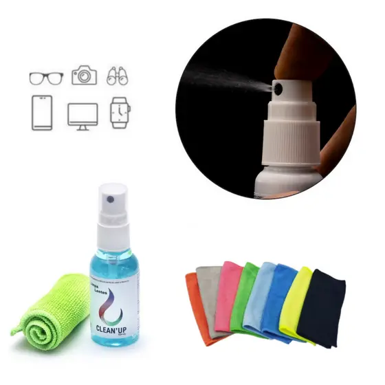 Kit 1/3/5 Spray Limpa Lentes para Telas de Óculos/Câmera/Celular/iPad/TV/UP/ 25ml LCD Plasma