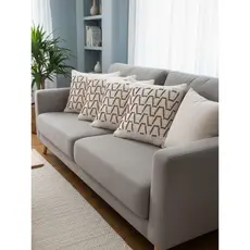 Capa para Almofada Jaci Decorativa  45x45cm Tecido em Algodão Artesanal