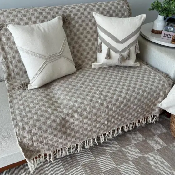 Manta para Sofá ou Cama king Gigante Osa 2,30x2,70 mt 100% Algodão Tecido Macio e Resistente