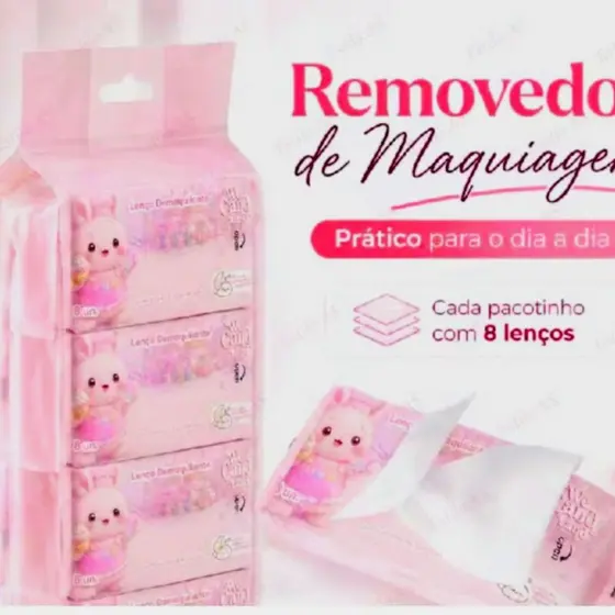 Lenço Removedor De Maquiagem Mini - Vivai 8/16/24 unidades