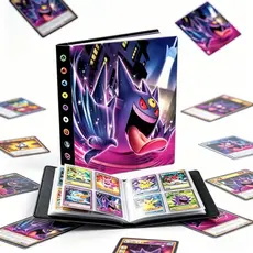 Álbum Porta Cartas Pokémon Gengar 240 Cartas Infantil Organizador Oficial Coleção Presente
