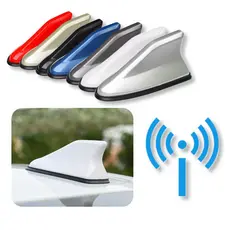 Antena de Barbatana de Tubarão para Carro com Base, Melhor Sinal AM/FM, Fita Adesiva