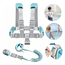 Pulseira Colete Segurança Anti Perda Infantil Criança de Passeio Viagem Cinto Ajustável Regulável Reforçado