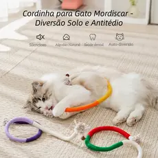 Brinquedos Interativos De Mastigar Gatos De Algodão Para Limpeza Dos Dentes , De Corda De Grama De Gato Interior Moer Os