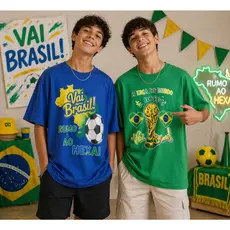 Camiseta Infantil Masculina e Feminina Esportiva Confortável do 4 ao 14