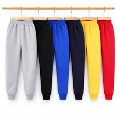 Kit 5 Calça Moletom Infantil Apeluciada, com Punho 1 a 12 anos
