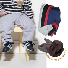 Calça Moletom Infantil Apeluciada , com Punho, Unissex Tradicional