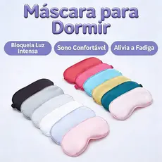 Máscara de Dormir, Tapa Olho de Cetim Super Confortavél, Cores Lindas Unisex - CETIM
