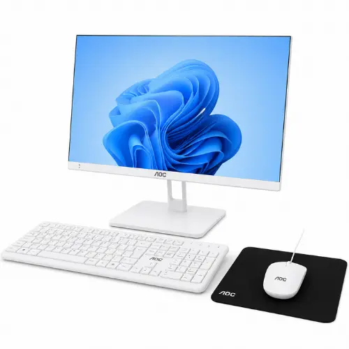 Computador All In One AOC 23.8" Full HD Intel Core i5 16GB RAM SSD 512GB WiFi com Teclado e Mouse