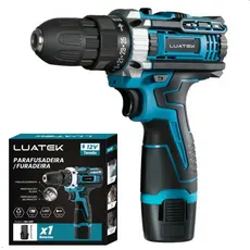 Parafusadeira Elétrica 12V com Bateria Furadeira Impacto Dual Speed para Obras e Reparos