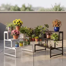 Suporte Para Plantas E Vasos Floreira De Chão Em Ferro Organizador Decorativo Para Jardim Varanda Sala E Quintal Estilo