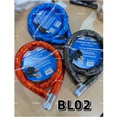 Cadeado Para Moto Bicicleta Bike Capacete Portão Porta Corrente Segurança Antifurto Trava Grossa