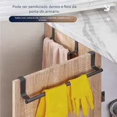 Gancho Porta Utensílios e Toalha - Toalheiro de Porta para Rosto e Pano de Prato