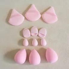Kit 12 Esponjas para Maquiagem Multifuncional - Aplicação Uniforme Sem Manchas