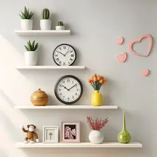 Kit Prateleiras Reta 20 30 40 50 e 60cm MDF Branco Sala Cozinha Quarto Escritório Decoração Suporte