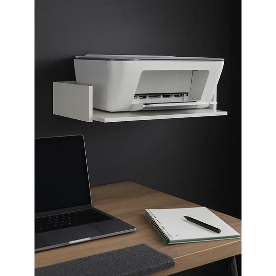 Suporte Impressora Parede Universal Branco 40x60 mdf resistentte