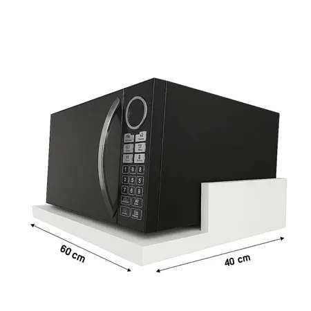 Nicho Suporte de Parede para Micro-ondas/Forno/Decoração em MDF 60x40cm