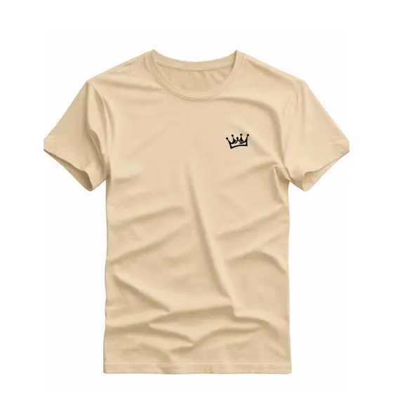 Camiseta Coroa Masculina Estampada camisa Premium Algodão Moda Streetwear Rei Luxo Tendência 2026