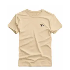 Camiseta Coroa Masculina Estampada camisa Premium Algodão Moda Streetwear Rei Luxo Tendência 2026