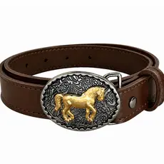 Cinto Country Infantil Unissex café preto caramelo Rodeio Peão Cowgirl infantil Lindo promoção