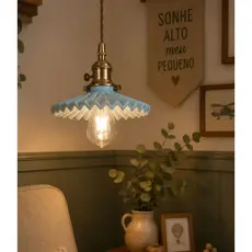 luminária quarto de bebê, luminária de cerâmica delicada