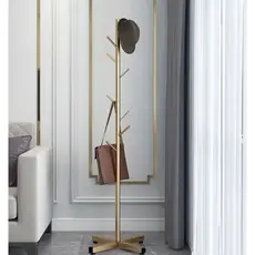 cabideiro de metal dourado