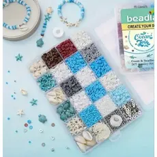 kit missanga para pulseira, pulseira de praia, diy