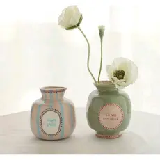 conjunto duas peças de vasos de cerâmica