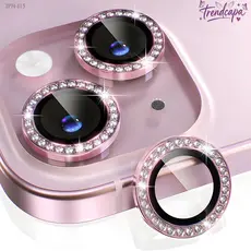 Kit Películas Lente Câmera Strass Brilho brilhante iPhone 17 16 15 14 13 12 11 16E 17E Pro Plus Max Mini M006