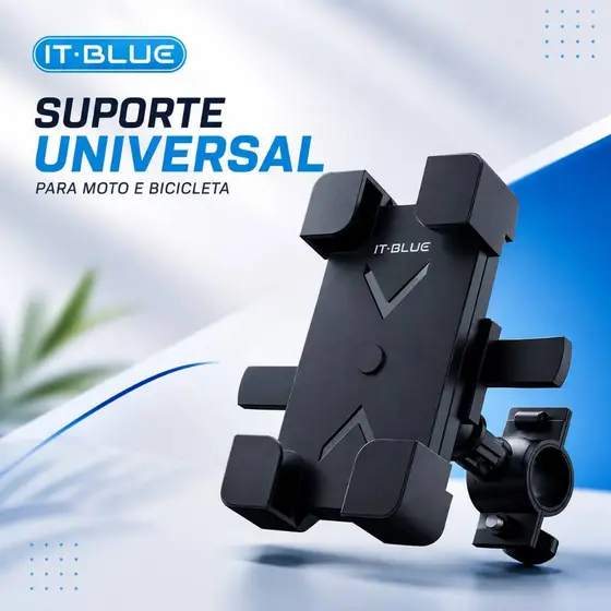 Suporte Celular Guidão Moto Bicicleta IT-Blue LE-040 Universal