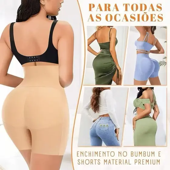 Calcinha Short Levanta Bumbum Aumenta - Enchimento Bundalili