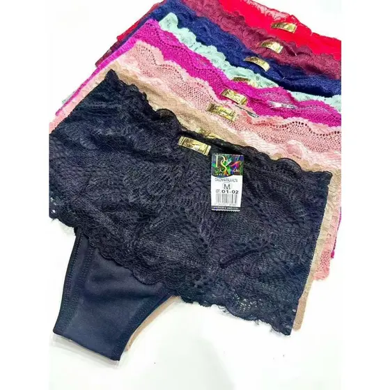 Kit 3 Calcinha Cós Alto Renda Cintura Alta Modeladora Atacado Pala Altalili