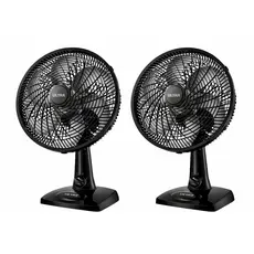 Kit 2 Ventiladores Mondial Ultra V30B 110V – 6 Pás, 50W, Preto, Potência e Silêncio em Dobro