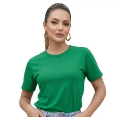 Blusinha T-Shirt Algodão Blogueirinha Moda Gringa Slim Confortável Baby Look Manga Curta