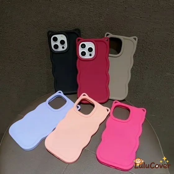 Adorável Capa Fosca Com Orelha De Gato 3D Para OPPO A6 A6S A6X A6T A6i A5 A5S A5M A5i A5X Pro Plus A9 A5 2020 5G 4G Vibr
