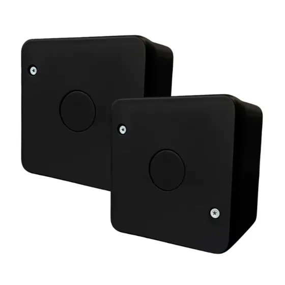 KIT 2 CAIXAS SOBREPOR PLASTICA ORGANIZADORA PARA CFTV CAMERAS