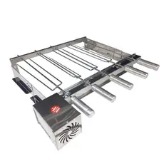 GIRA GRILL CHURRASQUEIRA 4 OU 5 ESPETOS INOX PARA CHURRASQUEIRAS PRÉ MOLDADAS