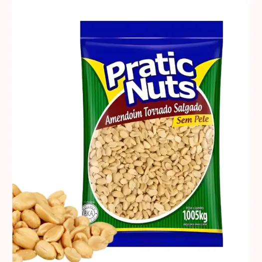 Amendoim Torrado Sem Pele e Com Sal 1,005 kg Pratic Nuts