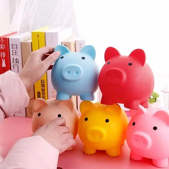 Cofrinho de Porquinho de Desenho Animado Fashionável e Durável Presente de Decoração para Casa