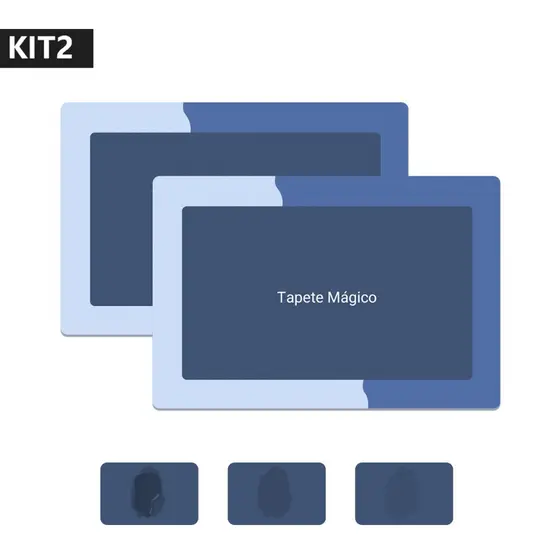Kit com 2 Tapetes de Banheiro de Terra de Diatomáceas, Absorção Rápida, Antiderrapante, Macio e Seguro, Ideal para Banhe