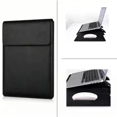 Bolsa de Couro para Notebook 13 e 16 pol, para M2/M3,Resistente à Água e Desgaste, Suporte Integrado, Postura Ergonômica
