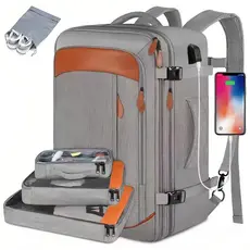 Mochila De Viagem 4 Em 1 Grande Mochila  E Feminina À Prova D'água Reforçada Expansível