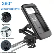 Suporte De Telefone Para Guiador De Bicicleta Motocicleta Design À Prova D'água（Todos os celulares）